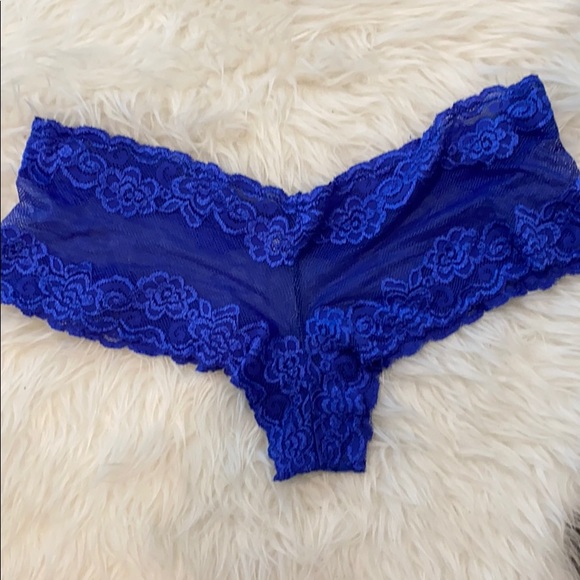 Frederick's Hollywood Blue Lacey Underwear Sz XXL - Picture 4 of 6
